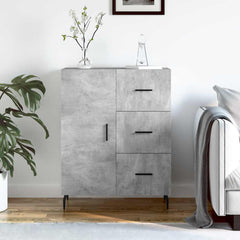 Sideboard 69,5x34x90 cm Engineered Wood Concrete grey