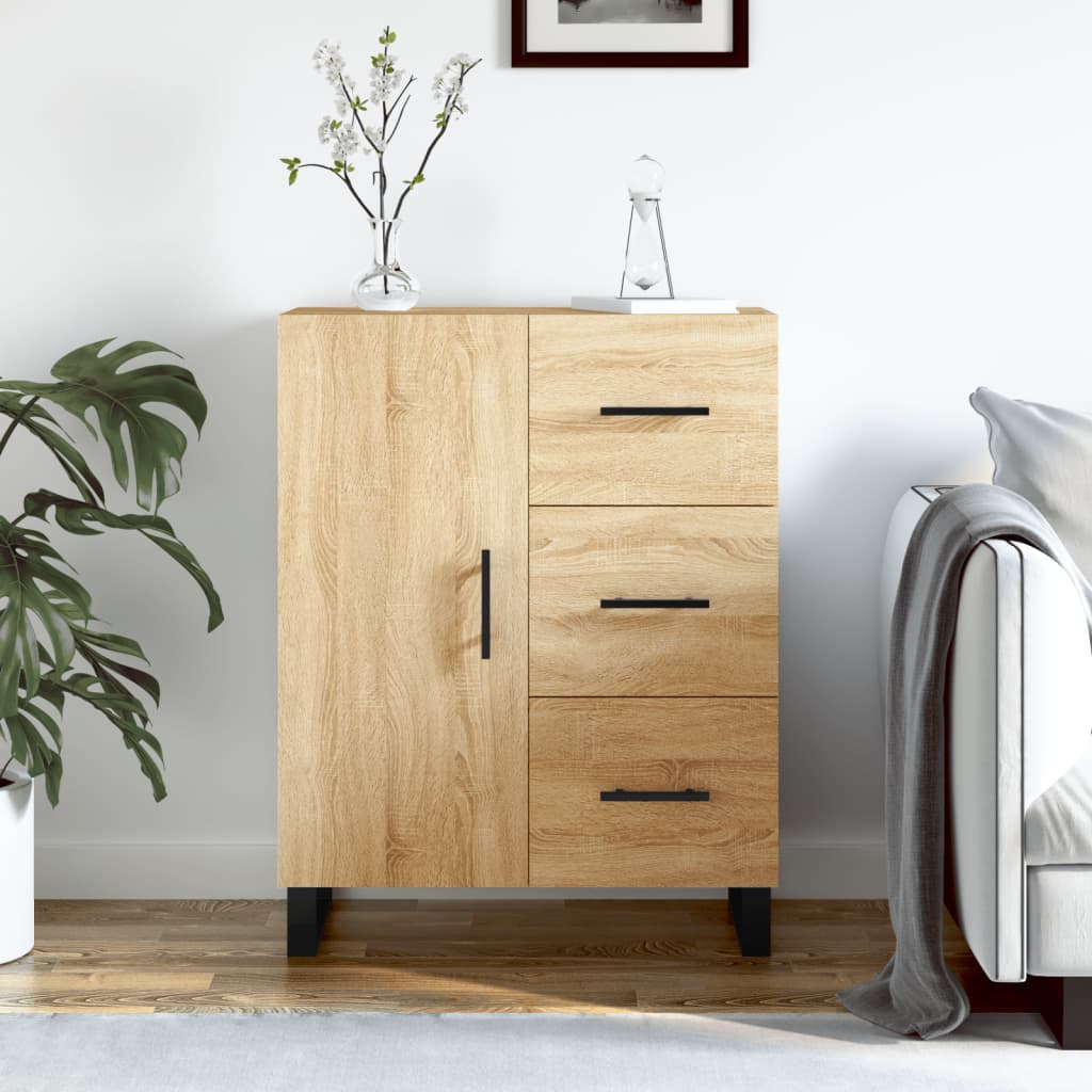 vidaXL Sideboard Sonoma Oak 69.5x34x90 cm Engineered Wood 1