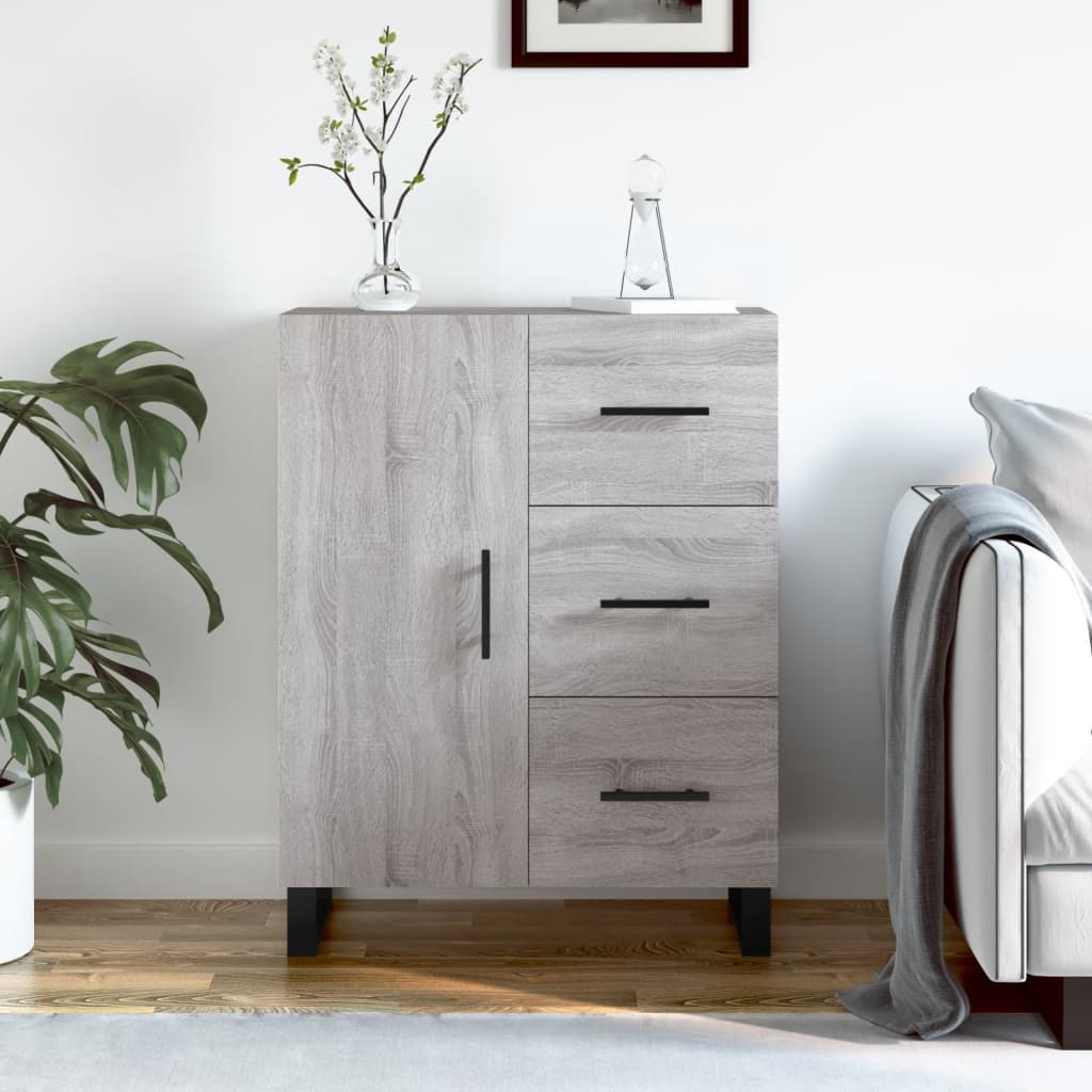 Sideboard 69,5x34x90 cm Engineered Wood Grey sonoma