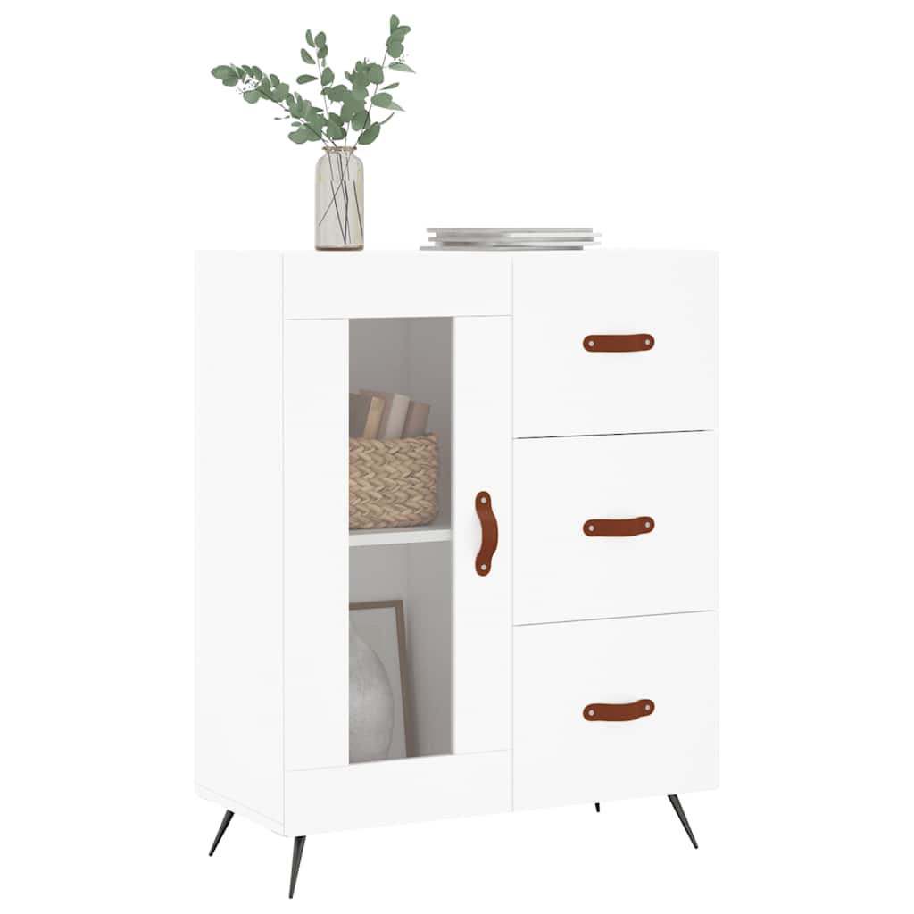 vidaXL Sideboard White 69.5x34x90 cm Engineered Wood 3