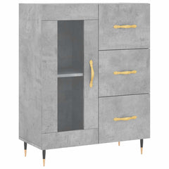 vidaXL Sideboard Concrete Grey 69.5x34x90 cm Engineered Wood 2