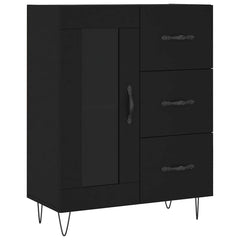vidaXL Sideboard Black 69.5x34x90 cm Engineered Wood 2