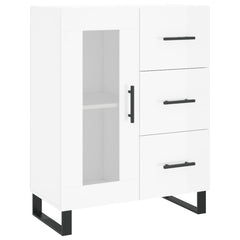 vidaXL Sideboard High Gloss White 69,5x34x90 cm Engineered Wood 2