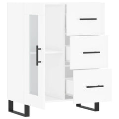 vidaXL Sideboard High Gloss White 69,5x34x90 cm Engineered Wood 4