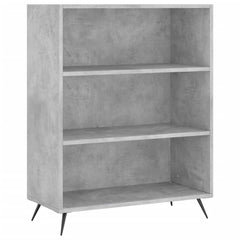 vidaXL Bookcase Concrete Grey 69.5x32.5x90 cm Engineered Wood 2