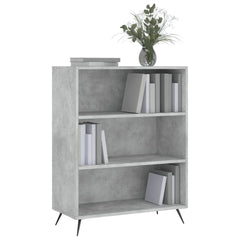 vidaXL Bookcase Concrete Grey 69.5x32.5x90 cm Engineered Wood 3