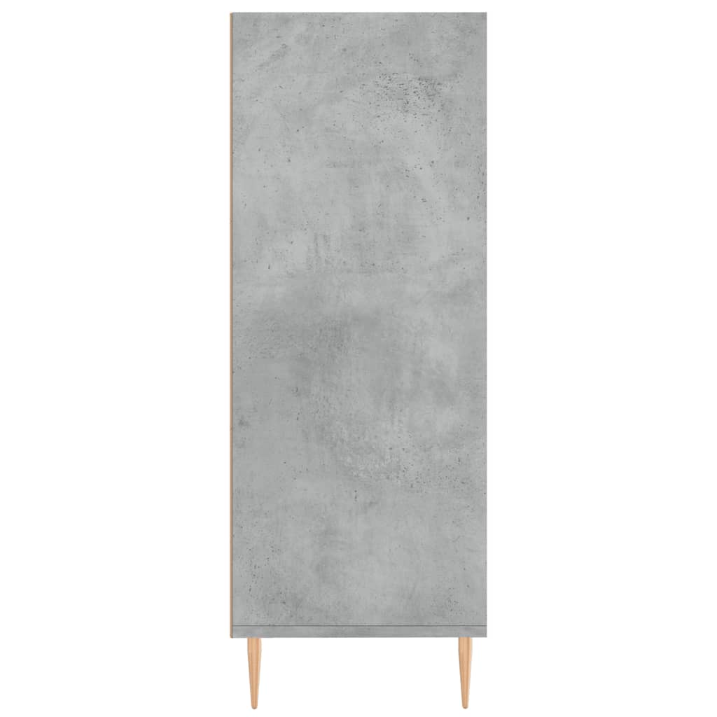 vidaXL Bookcase Concrete Grey 69.5x32.5x90 cm Engineered Wood 5