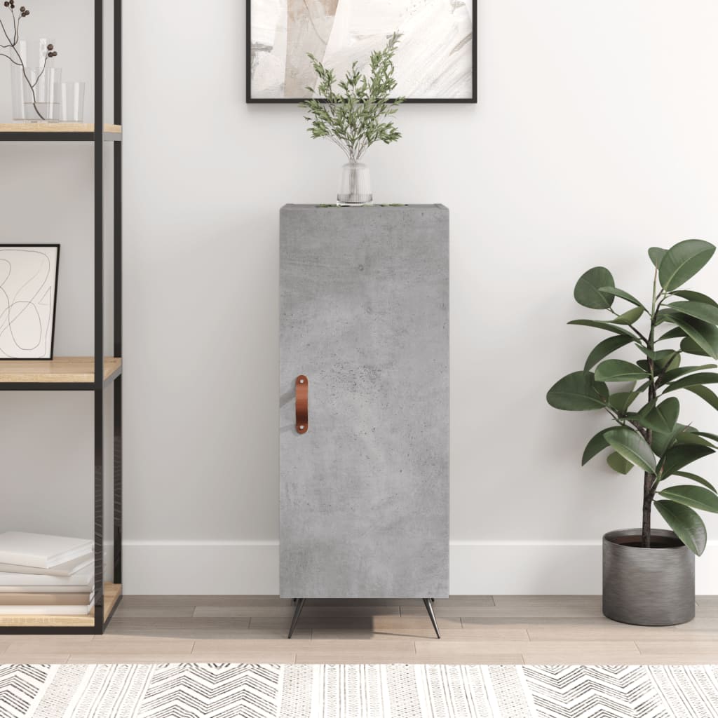 vidaXL Sideboard Concrete Grey 34.5x34x90 cm Engineered Wood 1