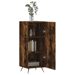 vidaXL Sideboard Smoked Oak 34.5x34x90 cm Engineered Wood 4
