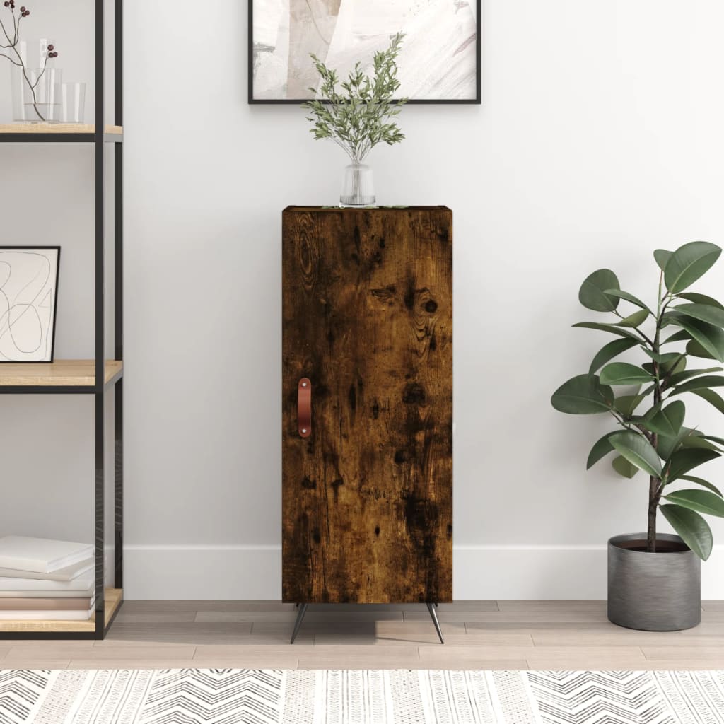 vidaXL Sideboard Smoked Oak 34.5x34x90 cm Engineered Wood 1