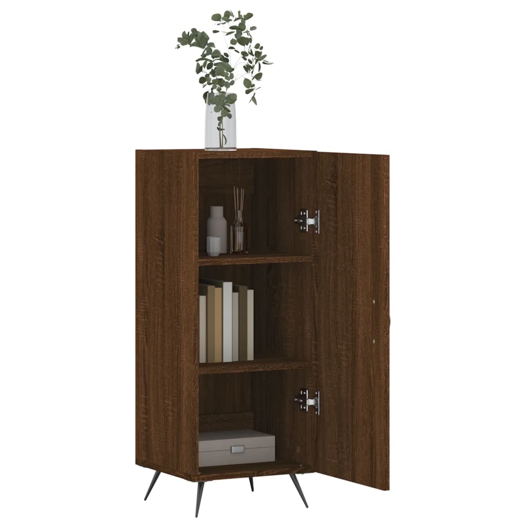 vidaXL Sideboard Brown Oak 34.5x34x90 cm Engineered Wood 4