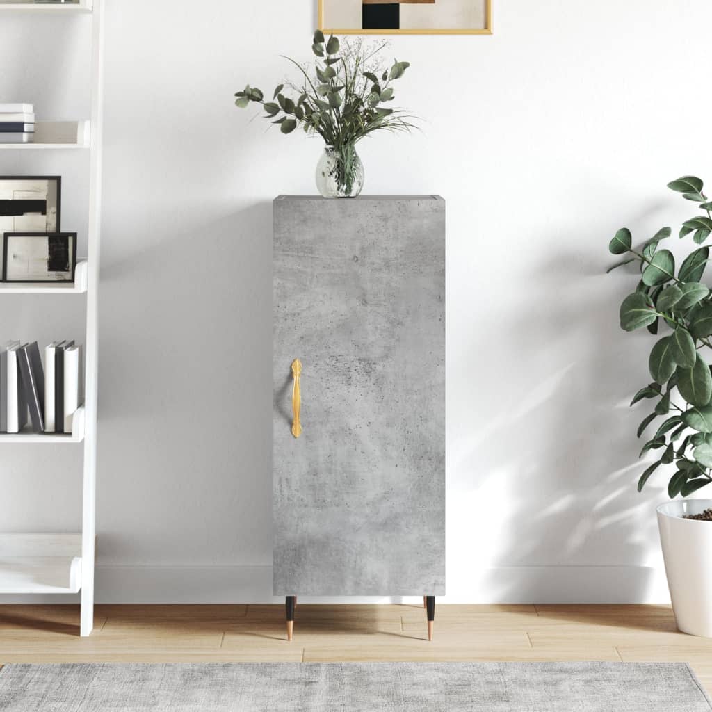 vidaXL Sideboard Concrete Grey 34.5x34x90 cm Engineered Wood 1