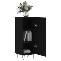 vidaXL Sideboard Black 34.5x34x90 cm Engineered Wood 4