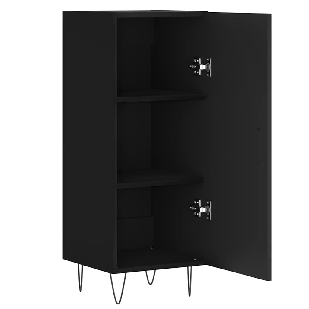 vidaXL Sideboard Black 34.5x34x90 cm Engineered Wood 6