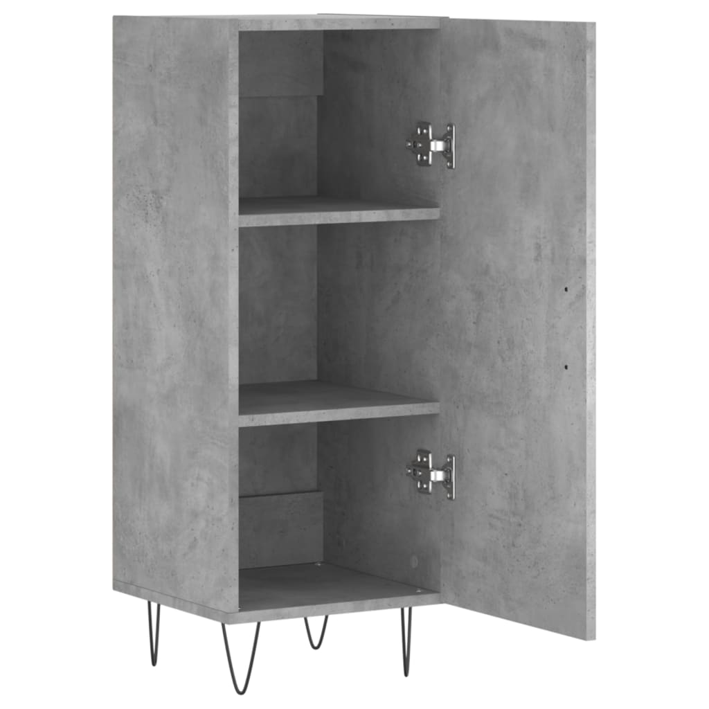 vidaXL Sideboard Concrete Grey 34.5x34x90 cm Engineered Wood 6