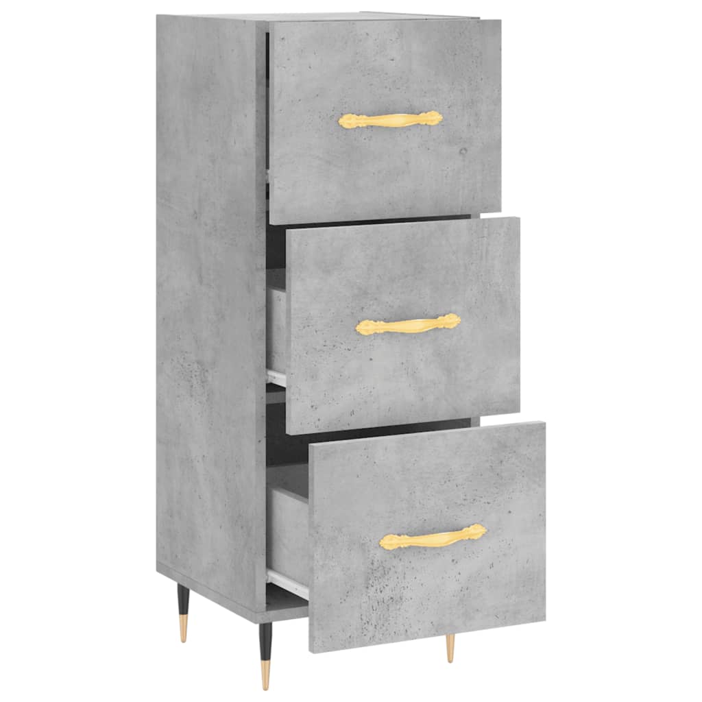 Sideboard 34,5x34x90 cm Engineered Wood Concrete grey