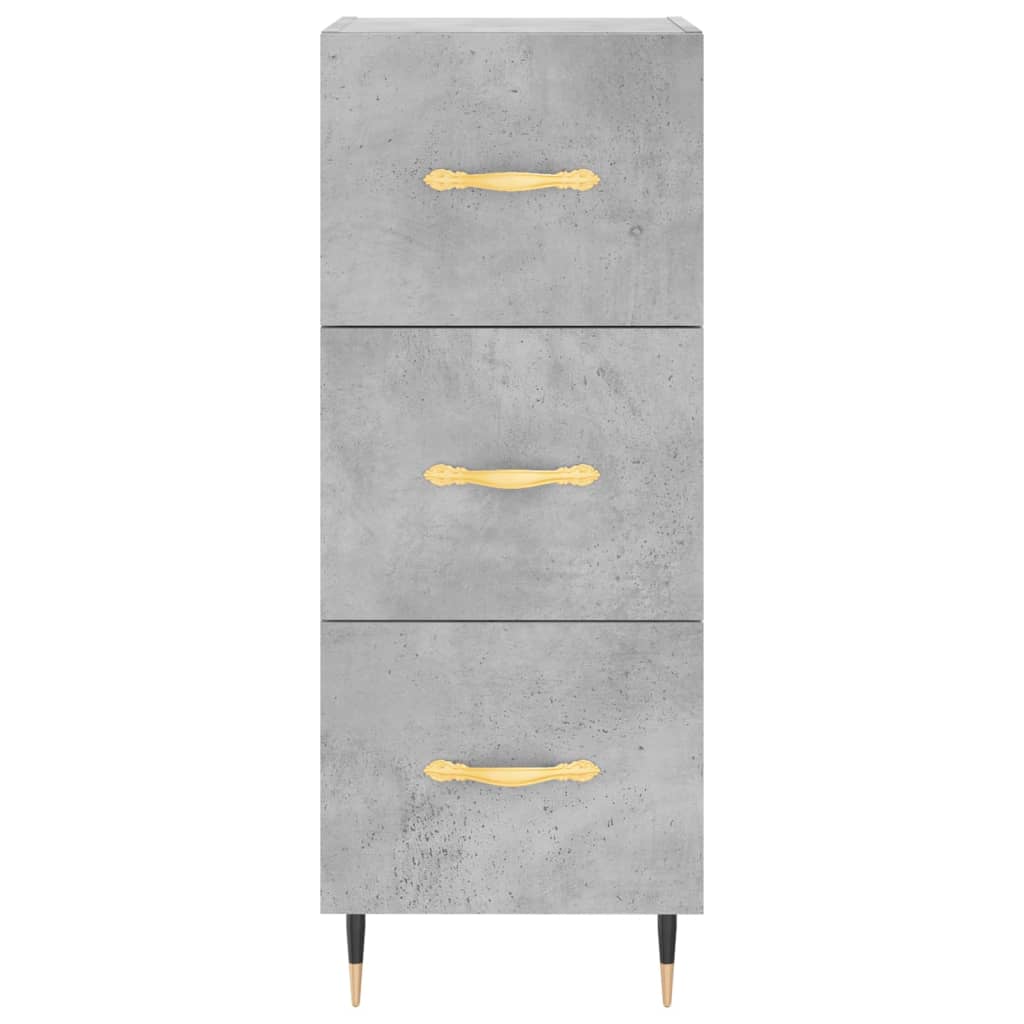 Sideboard 34,5x34x90 cm Engineered Wood Concrete grey