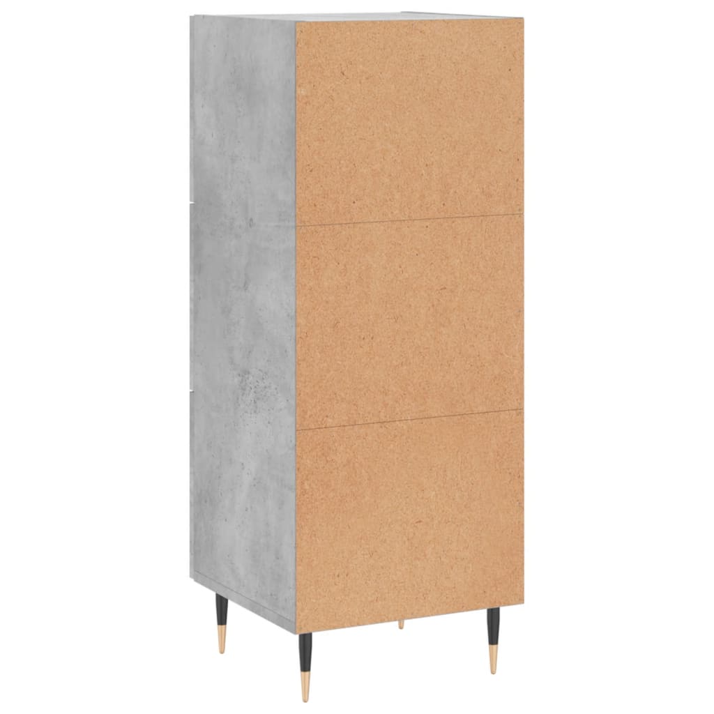 Sideboard 34,5x34x90 cm Engineered Wood Concrete grey