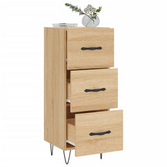 vidaXL Sideboard Sonoma Oak 34.5x34x90 cm Engineered Wood 4