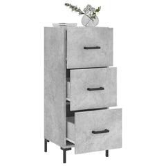 vidaXL Sideboard Concrete Grey 34.5x34x90 cm Engineered Wood 4