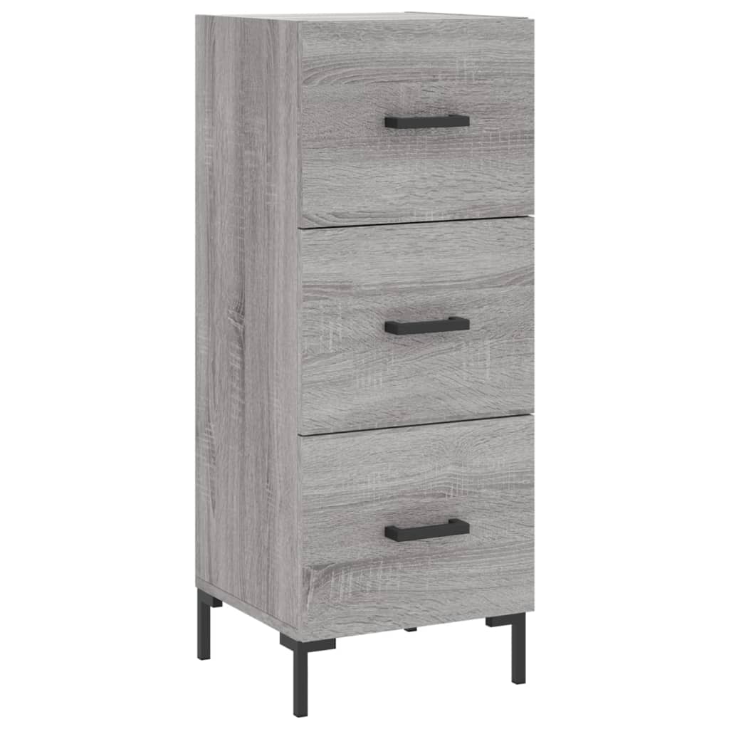 vidaXL Sideboard Grey Sonoma 34.5x34x90 cm Engineered Wood 2