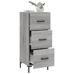 vidaXL Sideboard Grey Sonoma 34.5x34x90 cm Engineered Wood 4