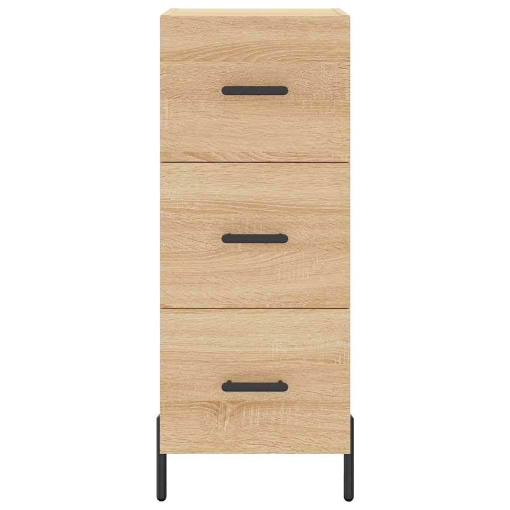 vidaXL Sideboard Sonoma Oak 34.5x34x90 cm Engineered Wood 6