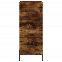vidaXL Sideboard Smoked Oak 34.5x34x90 cm Engineered Wood 6