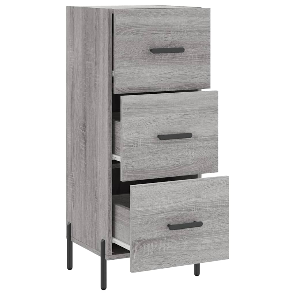 vidaXL Sideboard Grey Sonoma 34.5x34x90 cm Engineered Wood 5
