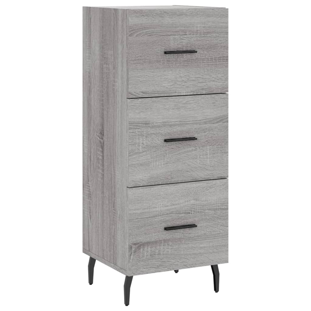 vidaXL Sideboard Grey Sonoma 34.5x34x90 cm Engineered Wood 2