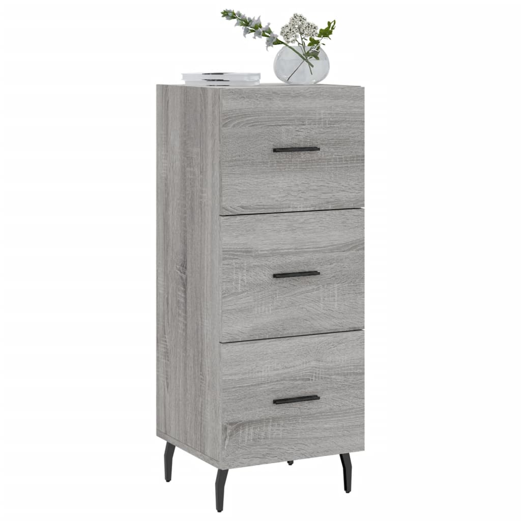 vidaXL Sideboard Grey Sonoma 34.5x34x90 cm Engineered Wood 3