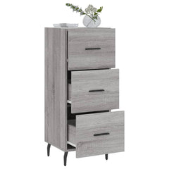 vidaXL Sideboard Grey Sonoma 34.5x34x90 cm Engineered Wood 4