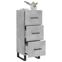 vidaXL Sideboard Concrete Grey 34.5x34x90 cm Engineered Wood 4