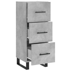 vidaXL Sideboard Concrete Grey 34.5x34x90 cm Engineered Wood 5