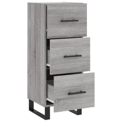 vidaXL Sideboard Grey Sonoma 34.5x34x90 cm Engineered Wood 5