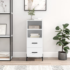 vidaXL Sideboard White 34.5x34x90 cm Engineered Wood 1