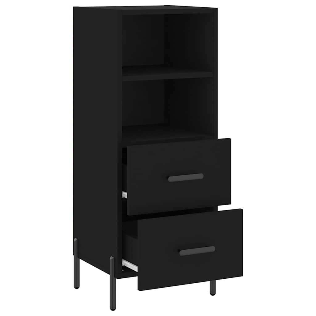 vidaXL Sideboard Black 34.5x34x90 cm Engineered Wood 5