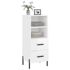 vidaXL Sideboard High Gloss White 34.5x34x90 cm Engineered Wood 3