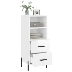 vidaXL Sideboard High Gloss White 34.5x34x90 cm Engineered Wood 4
