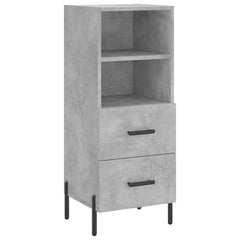 vidaXL Sideboard Concrete Grey 34.5x34x90 cm Engineered Wood 2
