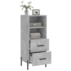 vidaXL Sideboard Concrete Grey 34.5x34x90 cm Engineered Wood 4