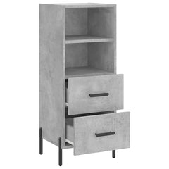 vidaXL Sideboard Concrete Grey 34.5x34x90 cm Engineered Wood 5