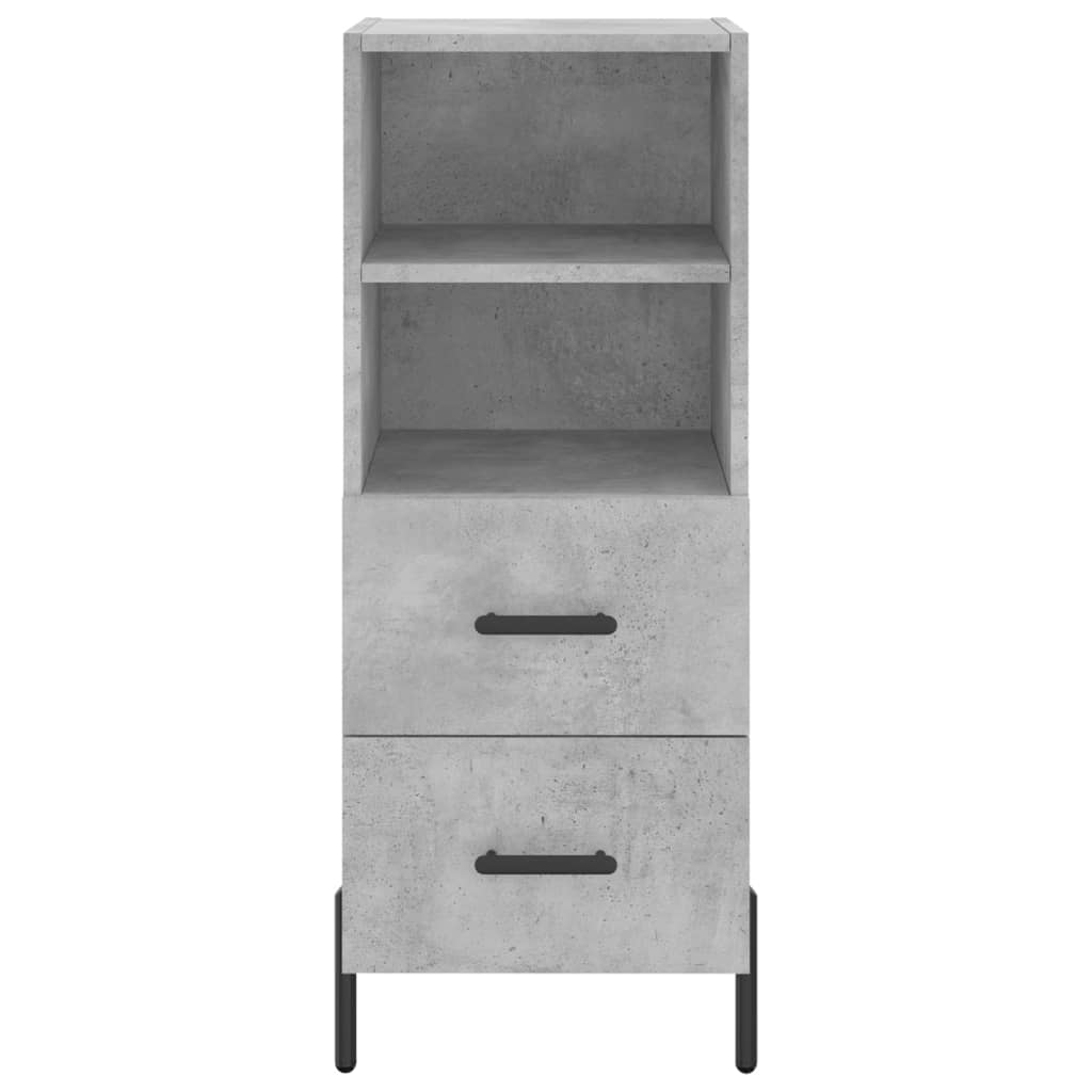 vidaXL Sideboard Concrete Grey 34.5x34x90 cm Engineered Wood 6