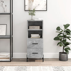 vidaXL Sideboard Concrete Grey 34.5x34x90 cm Engineered Wood 1