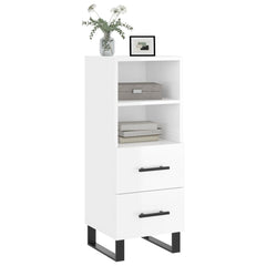 vidaXL Sideboard High Gloss White 34.5x34x90 cm Engineered Wood 3