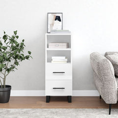 vidaXL Sideboard High Gloss White 34.5x34x90 cm Engineered Wood 1