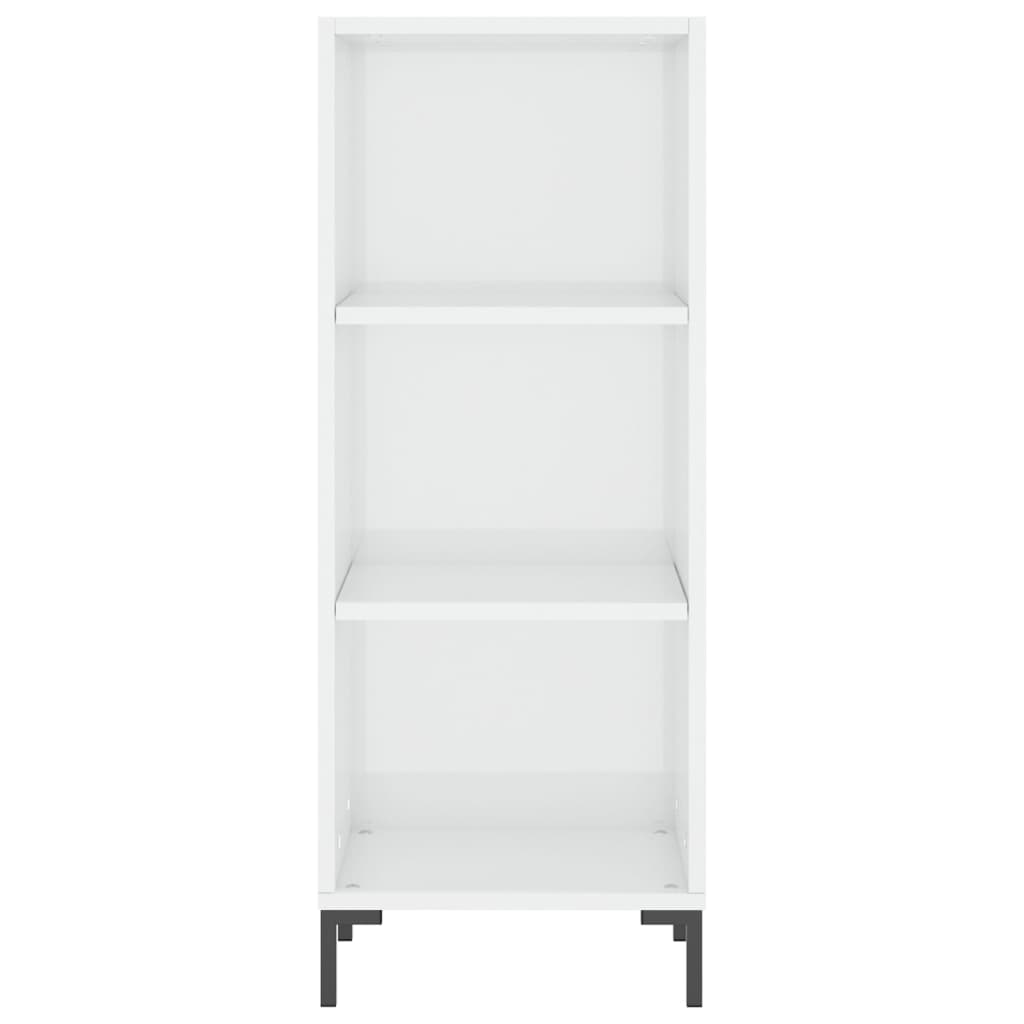 vidaXL Sideboard High Gloss White 34.5x32.5x90 cm Engineered Wood 4