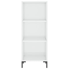 vidaXL Sideboard High Gloss White 34.5x32.5x90 cm Engineered Wood 4