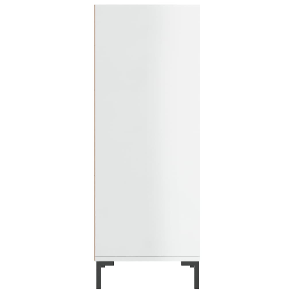 vidaXL Sideboard High Gloss White 34.5x32.5x90 cm Engineered Wood 5