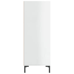 vidaXL Sideboard High Gloss White 34.5x32.5x90 cm Engineered Wood 5